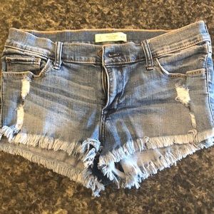A&F distressed shorts
